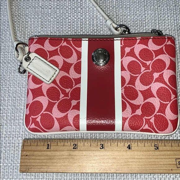 Coach Signature Wristlet Coin Purse - Picture 7 of 8